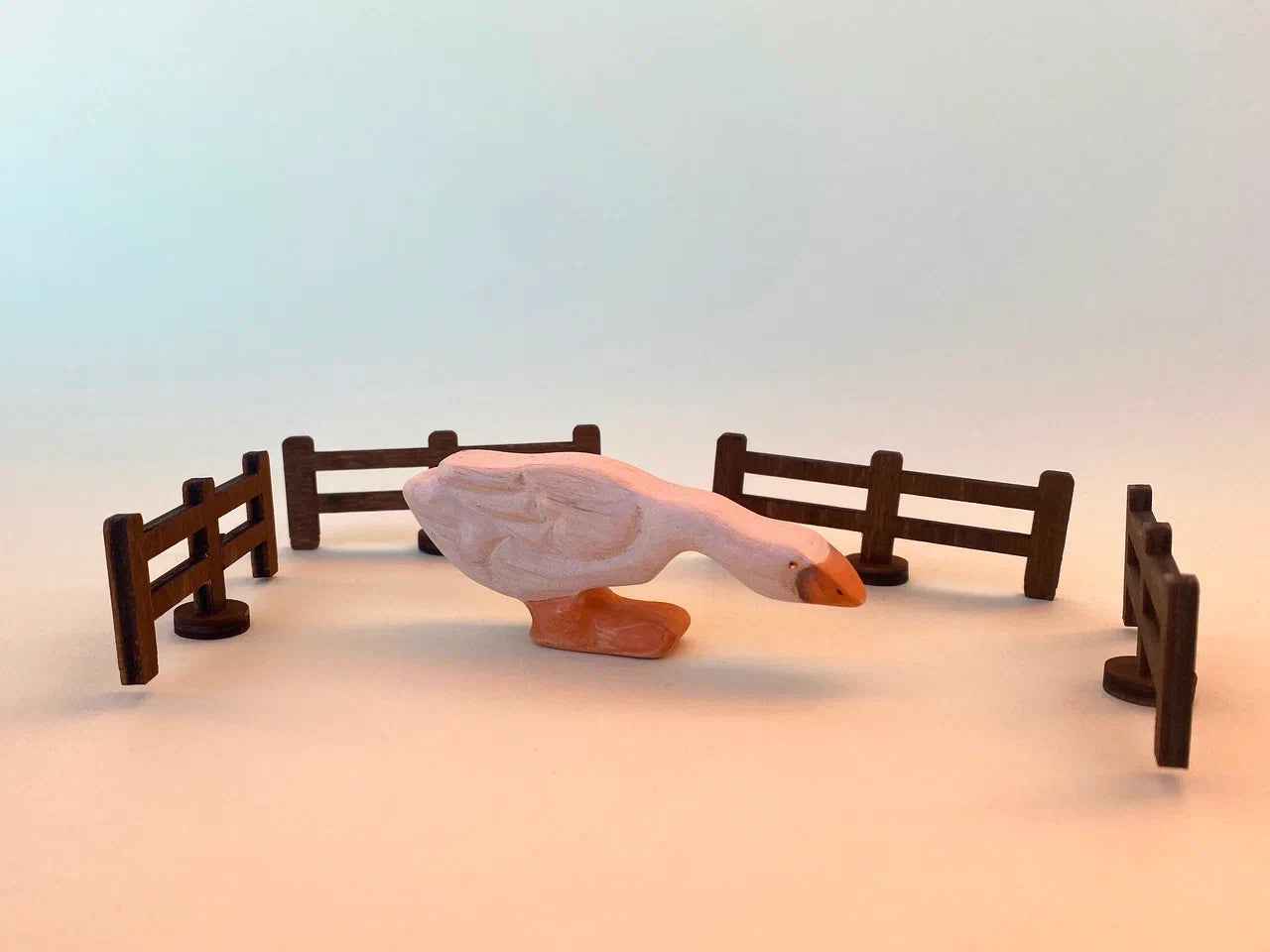 Farmer with Geese Set