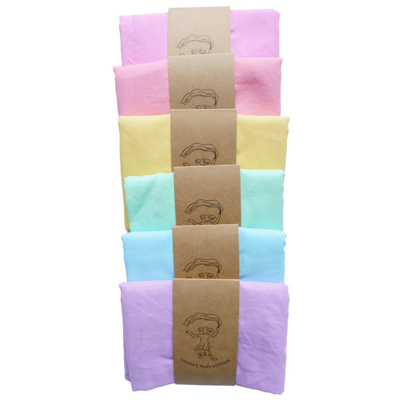 Solid Play Cloths - Pastel Blue