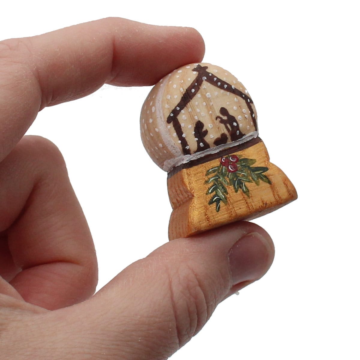 Miniature Nativity Scene Snow Globe