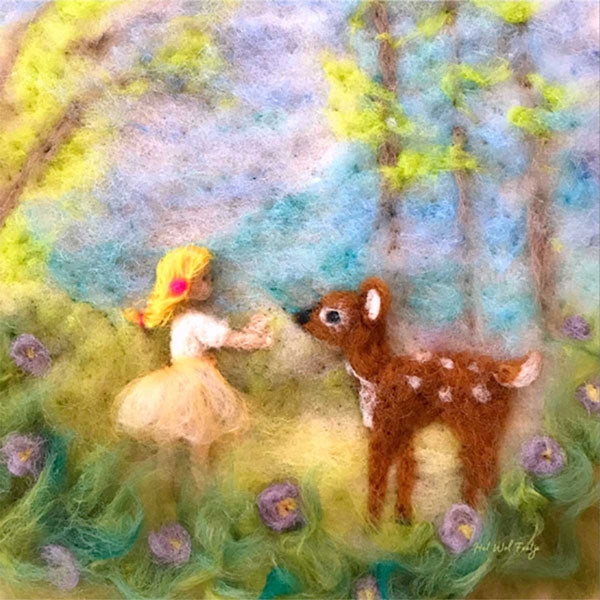 Girl with Deer by Het Wol Feetje