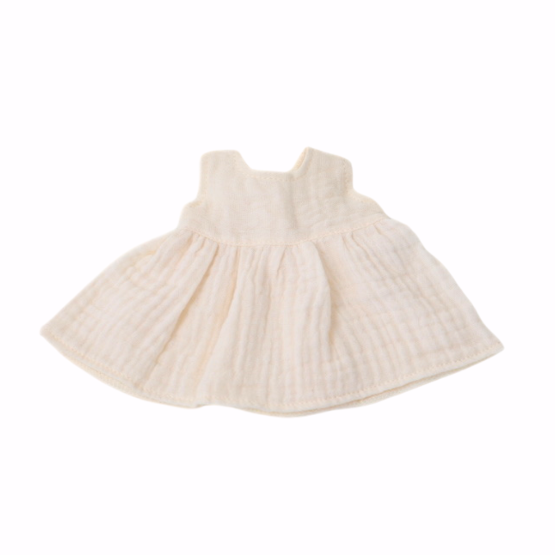 Muslin Sleeveless Dress - Ivory
