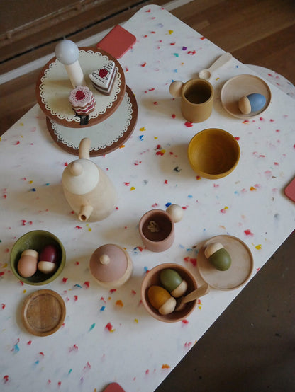 Wooden Tea Set