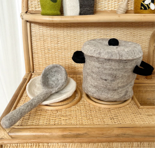 Pot with Lid & Ladle