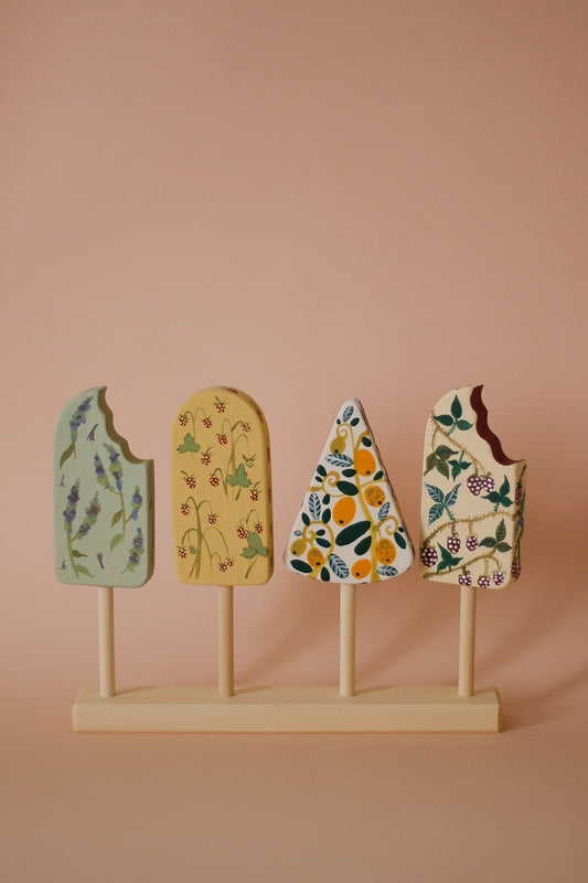 Wooden Ice Cream Set