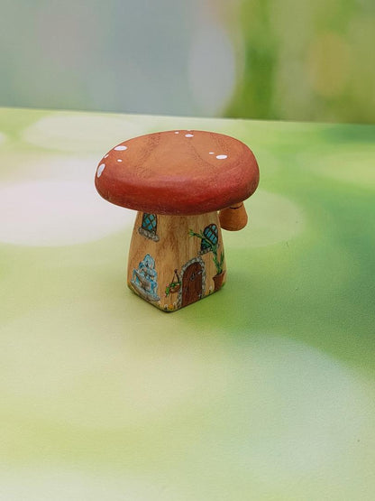 Miniature Mushroom Houses (Single Stem)