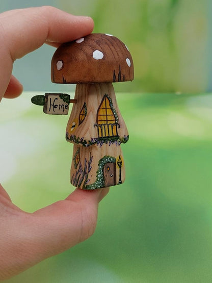 Miniature Mushroom Houses (Single Stem)