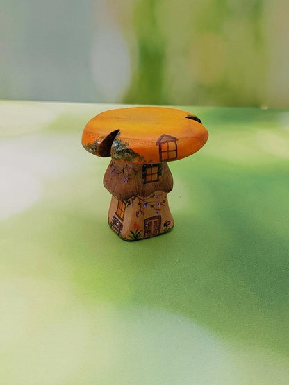 Miniature Mushroom Houses (Single Stem)