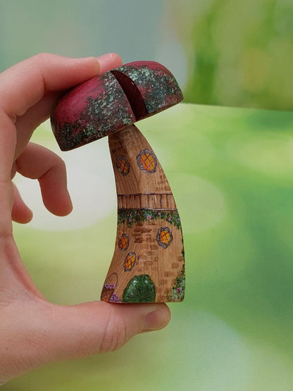Miniature Mushroom Houses (Single Stem)