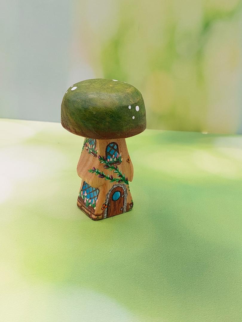 Miniature Mushroom Houses (Single Stem)