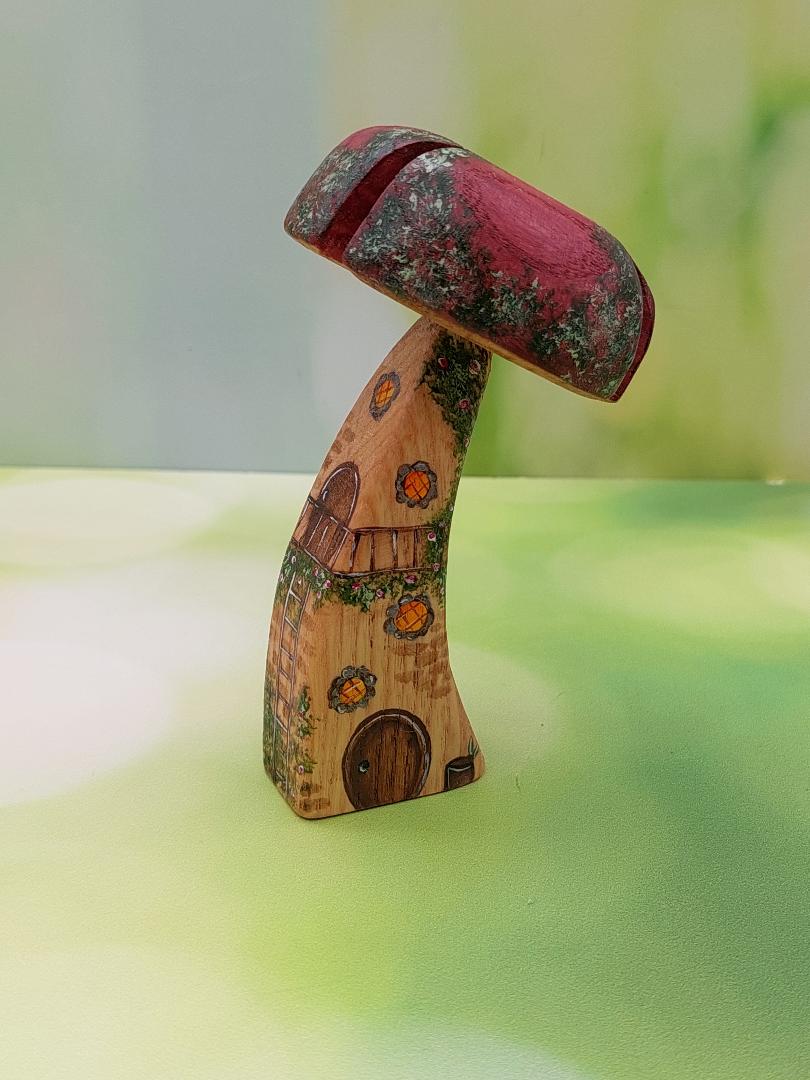 Miniature Mushroom Houses (Single Stem)