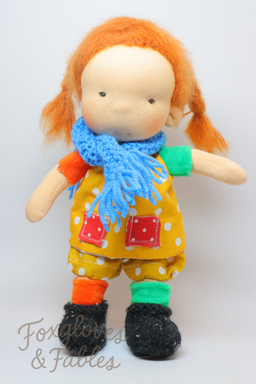 Pippi Longstocking - Organic Waldorf Doll