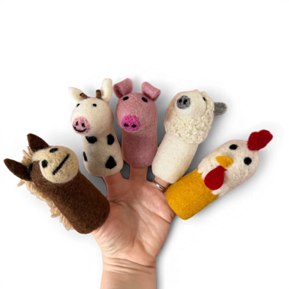 Finger Puppets - Farm Friends (Set of 5)