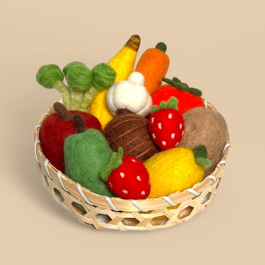 Farmers Market Produce Basket (Set of 12)