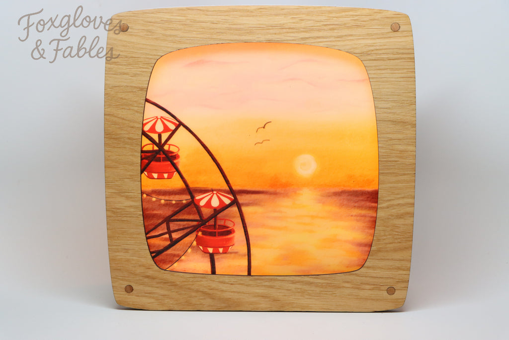 "Seaside Ferris Wheel" by Hannah's Illustrations