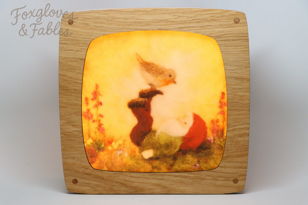 "Gnome with Robin" by Ann Galland