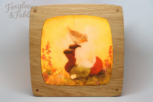 "Gnome with Robin" by Ann Galland