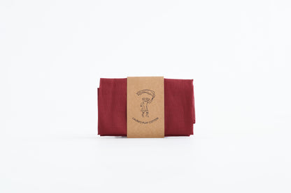 Solid Play Cloths - Bordeaux Red