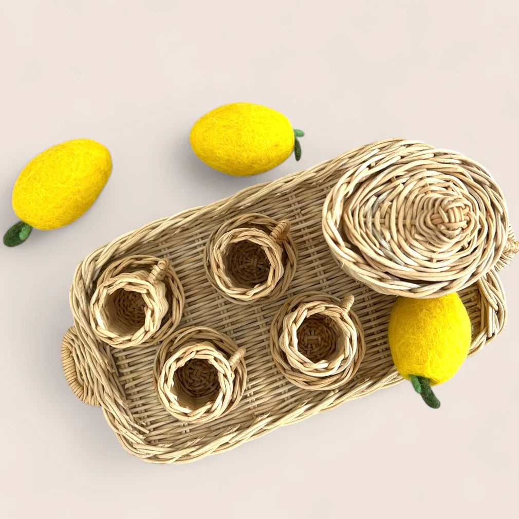Rattan Lemonade Set (Set of 10)