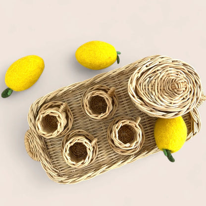 Rattan Lemonade Set (Set of 10)