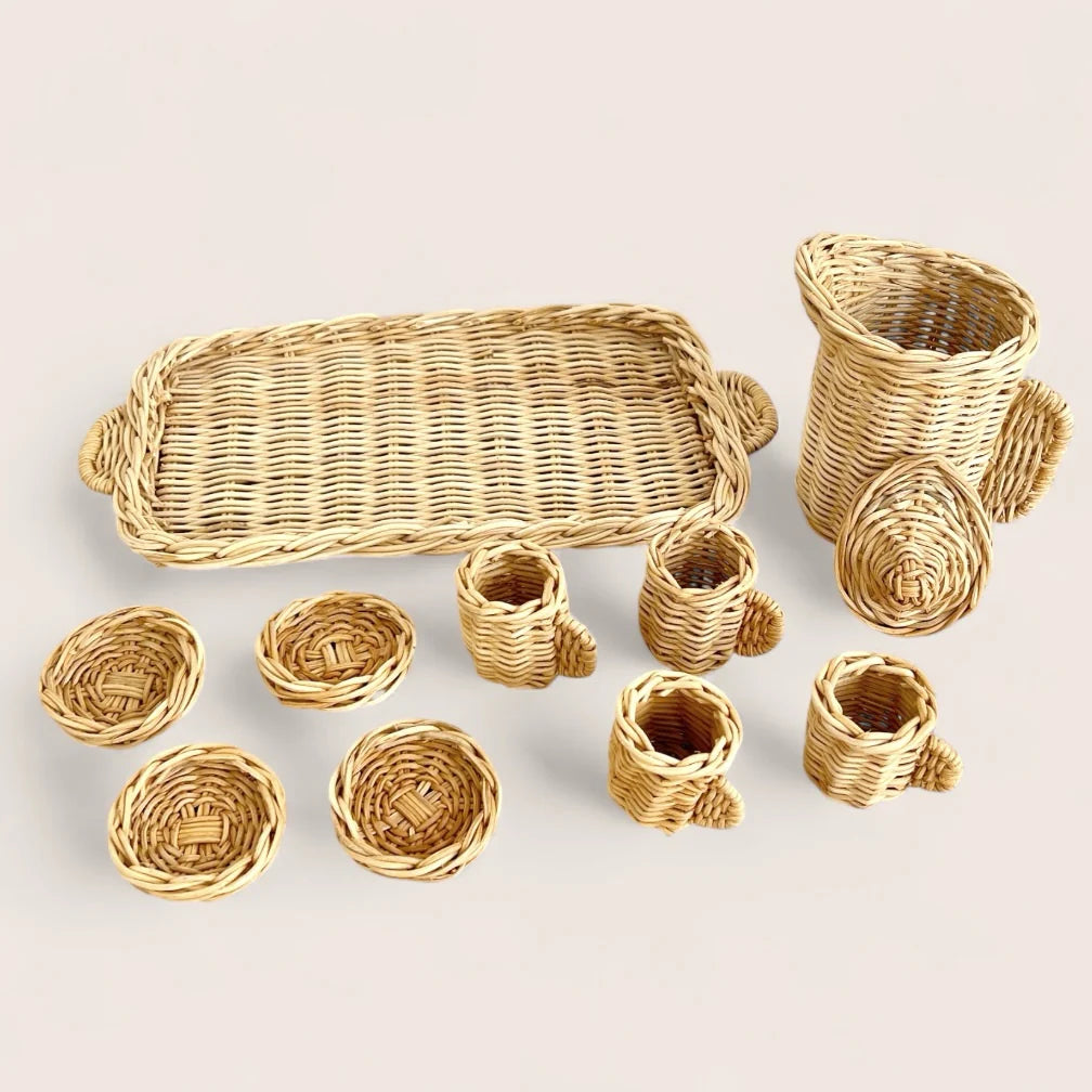Rattan Lemonade Set (Set of 10)