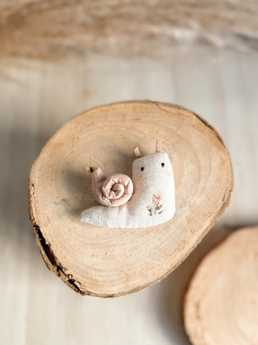 Miniature Embroidered Snail