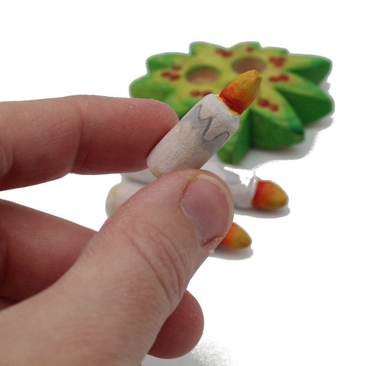 Miniature Christmas Candle Trio