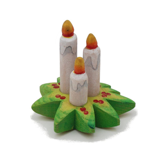 Miniature Christmas Candle Trio
