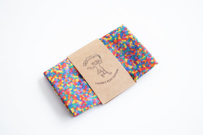 Confetti Play Cloths - Rainbow Confetti