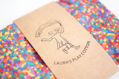 Confetti Play Cloths - Rainbow Confetti