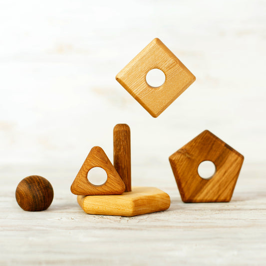 Pre-Order - 5 Shapes Stacking toys