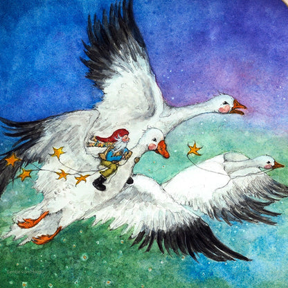 "George And The Snow Geese" by Eentje Van Margo