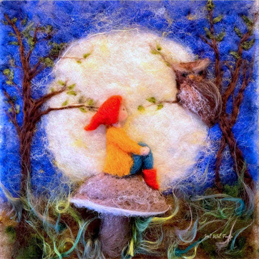 Gnome in Full Moon by Het Wol Feetje
