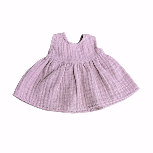 Muslin Sleeveless Dress - Mauve Pink